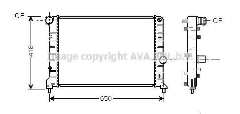 AVA QUALITY COOLING Radiaator,mootorijahutus AL2083